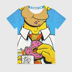 Футболка женская Homer with donut, цвет: 3D-принт