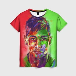 Футболка женская Neymar Art, цвет: 3D-принт