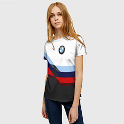 Футболка женская BMW M SPORT, цвет: 3D-принт — фото 2