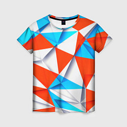 Футболка женская Треугольники, цвет: 3D-принт