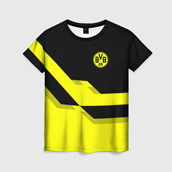 Футболка женская BVB FC: Yellow style, цвет: 3D-принт