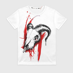 Футболка женская Skull Trash Polka, цвет: 3D-принт