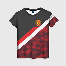 Футболка женская Man UTD FC: Sport Camo, цвет: 3D-принт