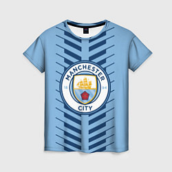 Футболка женская FC Manchester City: Creative, цвет: 3D-принт