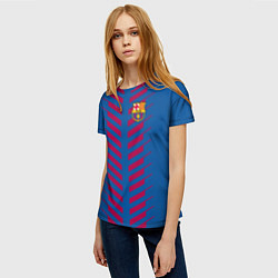 Футболка женская FC Barcelona: Creative, цвет: 3D-принт — фото 2