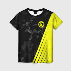 Футболка женская FC Borussia Dortmund: Abstract, цвет: 3D-принт