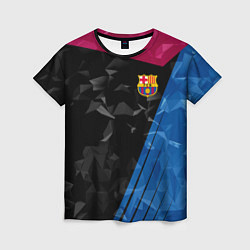 Футболка женская FC Barcelona: Abstract, цвет: 3D-принт