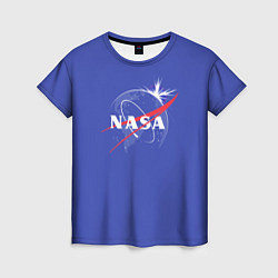Футболка женская NASA: Blue Space, цвет: 3D-принт