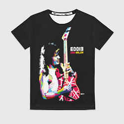 Футболка женская Eddie Van Halen Art, цвет: 3D-принт