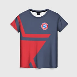 Футболка женская FC Bayern: Star, цвет: 3D-принт