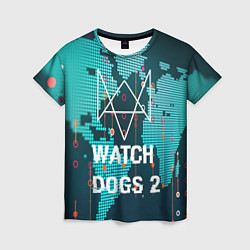 Футболка женская Watch Dogs 2: Network Hack, цвет: 3D-принт