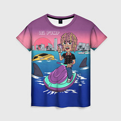 Футболка женская Lil Pump on the water, цвет: 3D-принт