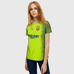 Футболка женская FC Barcelona: Home 18/19, цвет: 3D-принт — фото 2