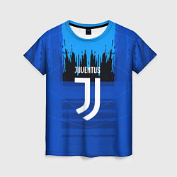 Женская футболка FC Juventus: Blue Abstract