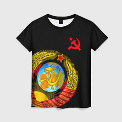 Футболка женская Герб СССР, цвет: 3D-принт