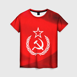 Футболка женская Патриот СССР, цвет: 3D-принт