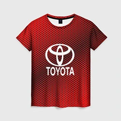 Футболка женская Toyota: Red Carbon, цвет: 3D-принт