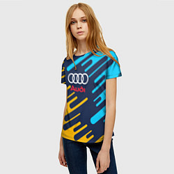 Футболка женская Audi: Colour Sport, цвет: 3D-принт — фото 2