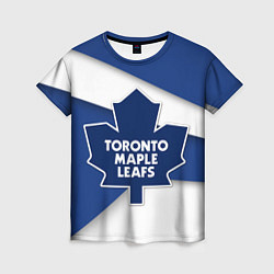 Футболка женская Toronto Maple Leafs цвета 3D-принт — фото 1