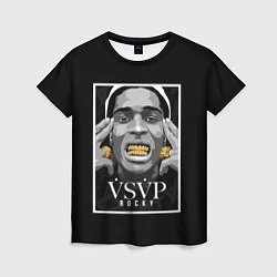 Футболка женская ASAP Rocky: Gold Edition, цвет: 3D-принт