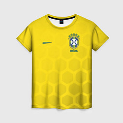 Футболка женская Brazil Team: WC 2018, цвет: 3D-принт