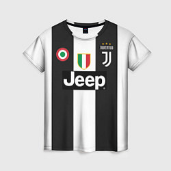 Футболка женская FC Juventus 18-19, цвет: 3D-принт
