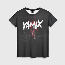 Футболка женская YANIX: Black Side, цвет: 3D-принт