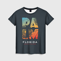 Футболка женская Palm Florida: Surfing Time, цвет: 3D-принт