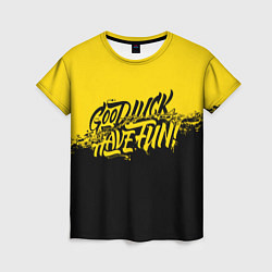 Футболка женская GLHF: Yellow Style, цвет: 3D-принт