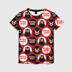 Футболка женская Kumamon Pattern, цвет: 3D-принт