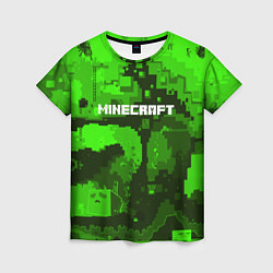 Футболка женская Minecraft: Green World, цвет: 3D-принт