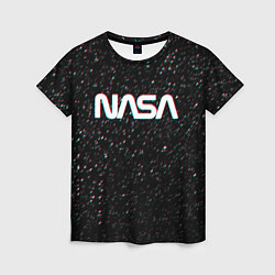 Футболка женская NASA: Space Glitch, цвет: 3D-принт