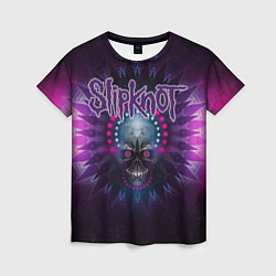 Футболка женская Slipknot: Neon Skull, цвет: 3D-принт