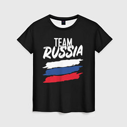 Футболка женская Team Russia, цвет: 3D-принт