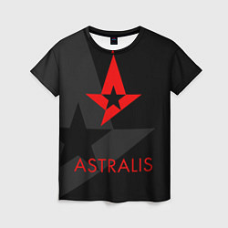 Футболка женская Astralis: Black Style, цвет: 3D-принт