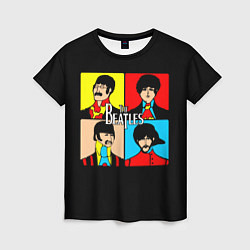 Женская футболка The Beatles: Pop Art