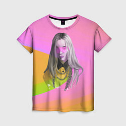 Футболка женская Billie Eilish: Pink Fashion, цвет: 3D-принт