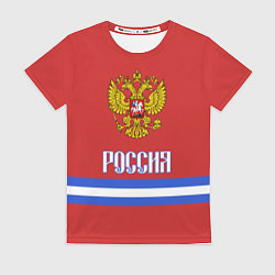 Женская футболка Хоккей: Россия
