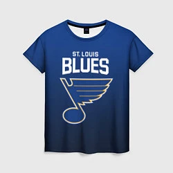 Футболка женская St Louis Blues, цвет: 3D-принт