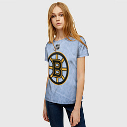 Футболка женская Boston Bruins: Hot Ice, цвет: 3D-принт — фото 2