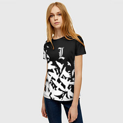 Футболка женская L flying birds, цвет: 3D-принт — фото 2