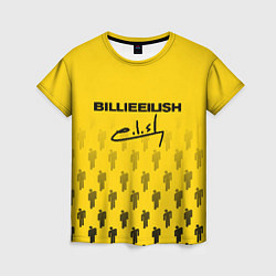 Женская футболка Billie Eilish: Yellow Autograph