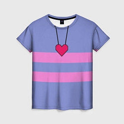Футболка женская UNDERTALE FRISK, цвет: 3D-принт