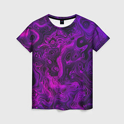 Футболка женская Abstract purple, цвет: 3D-принт