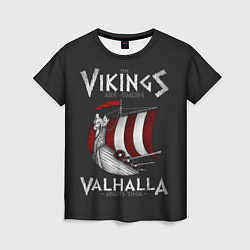 Футболка женская Vikings Valhalla, цвет: 3D-принт