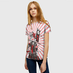 Футболка женская Убийца розового солнца, цвет: 3D-принт — фото 2