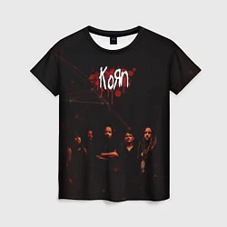 Футболка женская Korn, цвет: 3D-принт