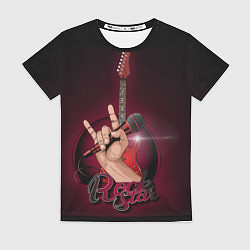 Футболка женская Rock Star, цвет: 3D-принт