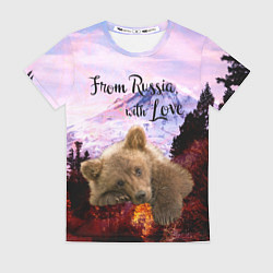 Женская футболка Из России с любовью