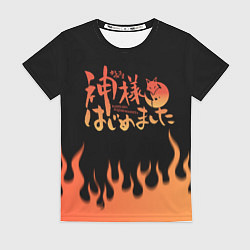 Футболка женская ОЧЕНЬ ПРИЯТНО БОГ!, цвет: 3D-принт